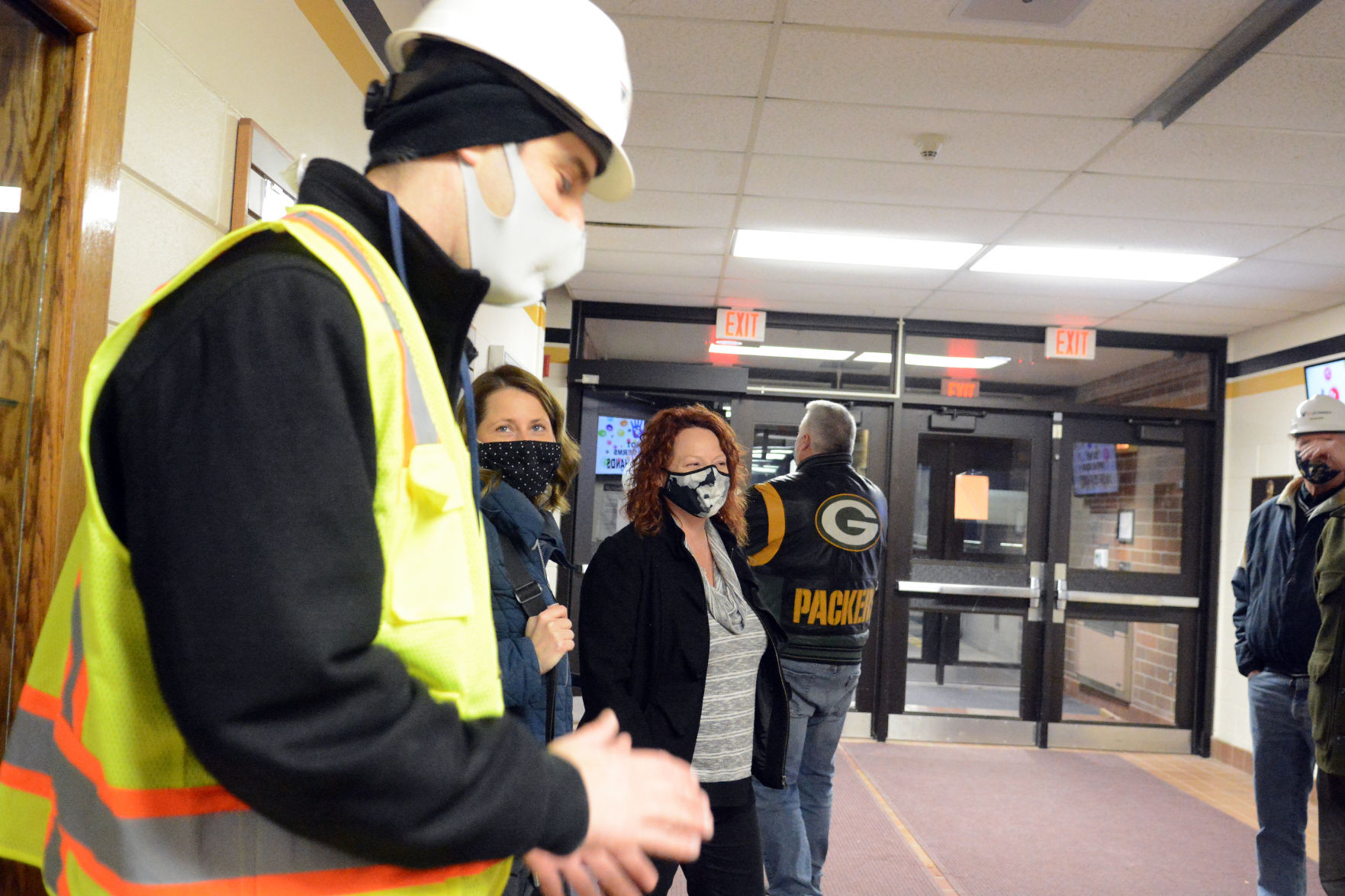 Tour of Jack Young Middle School construction, Dec. 7